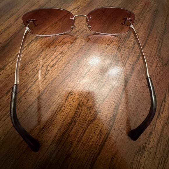 OVAL SUNGLASSES - CHANEL NEW 2023 - Coco Neige Sunglasses: Crystal CC Rimless - Picture 5 of 14